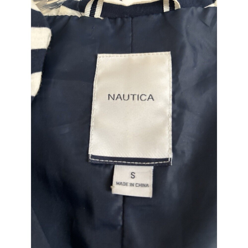 NAUTICA Anorak Windbreaker Hooded Lightweight Navy Rain Jacket Women’s Size XS - Picture 6 of 15
